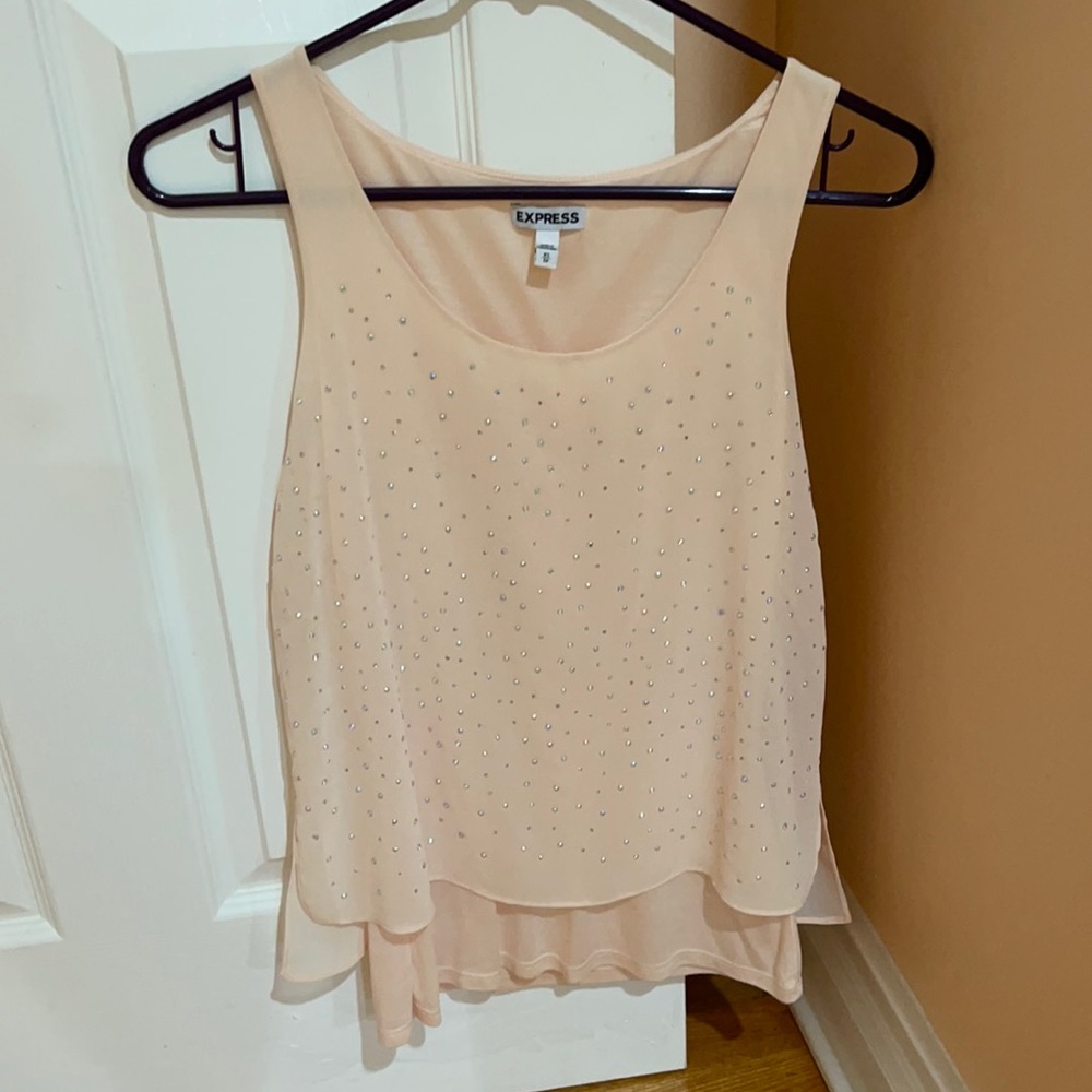 Express tank top, peach colour, xs